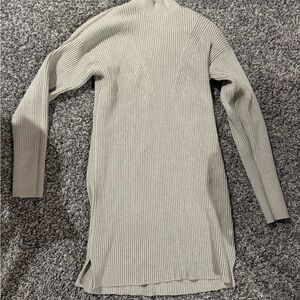 A&F Ribbed Knit Long Sleeve Dress